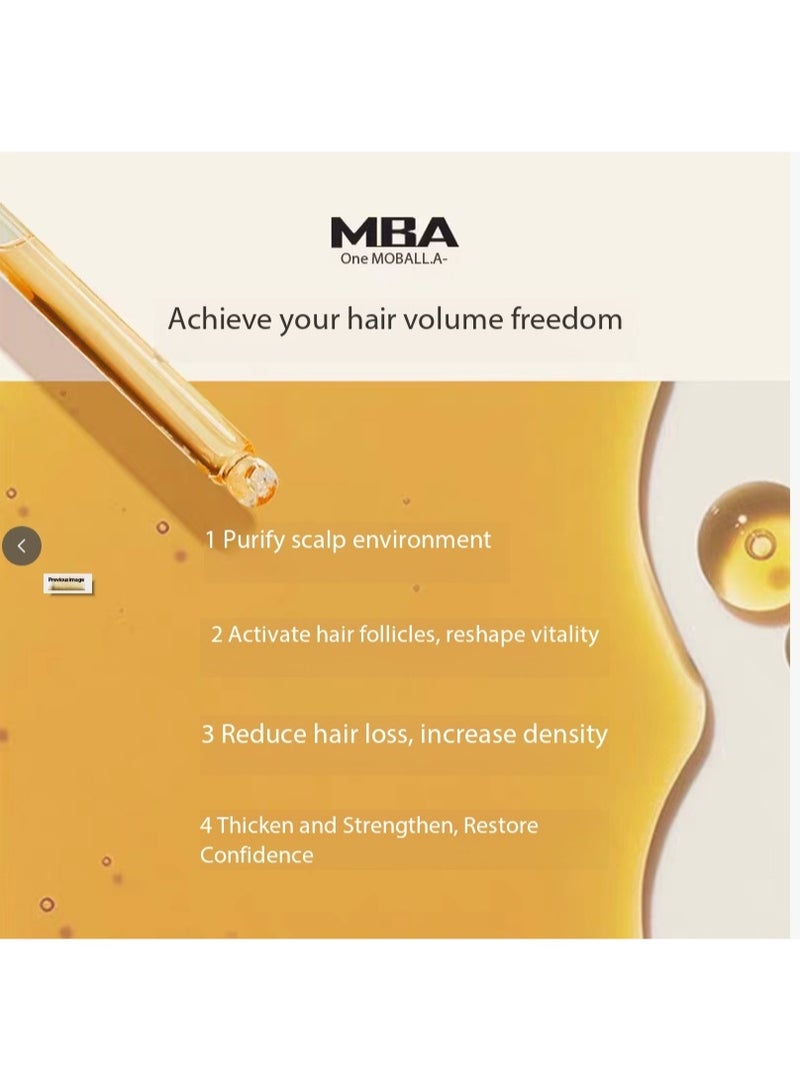 MBA Roll-on Hair Growth Essence, Red Enhanced Version - High-Energy Anti-Hair Loss Roll-on for Targeted Care and Stronger Hair Follicles - Image 4